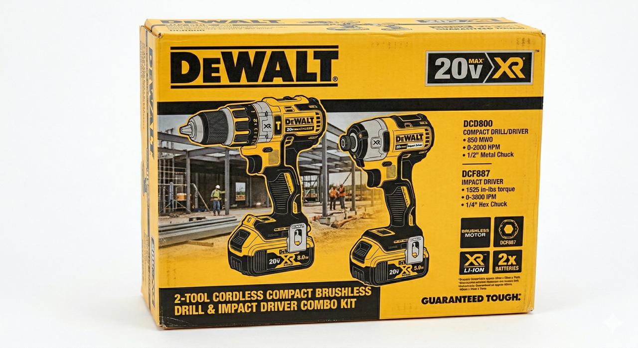 DeWalt 20V XR 2-Tool Kit
